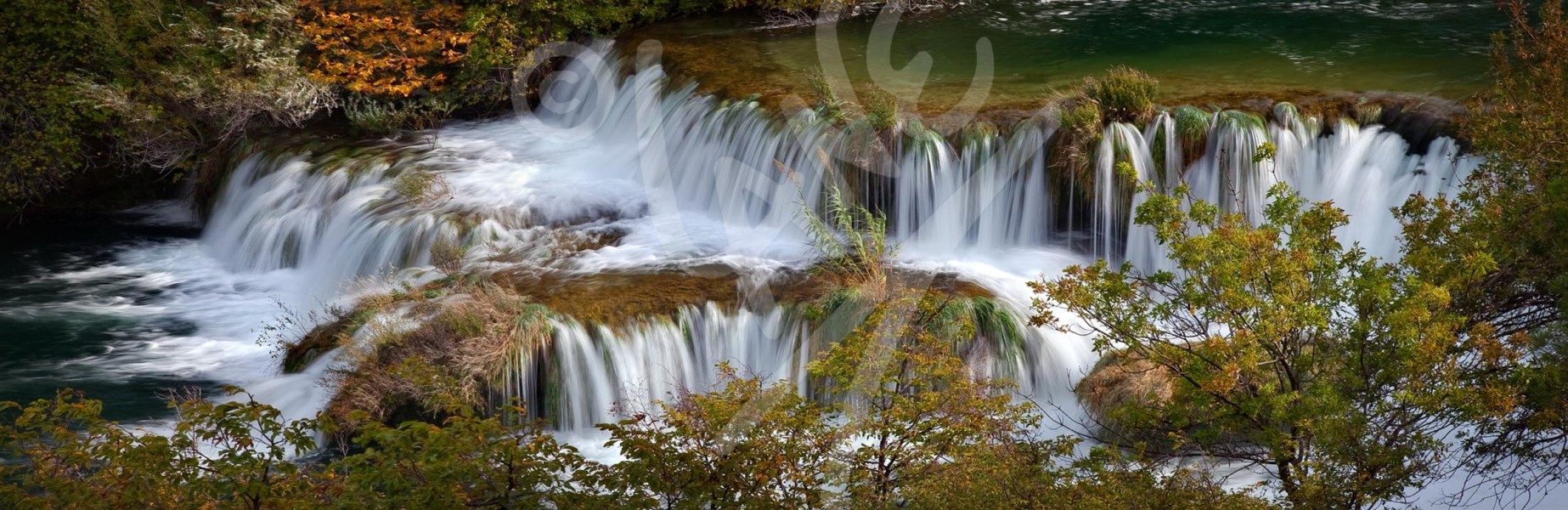 CROATIA Krka National Park Waterfall